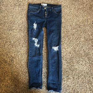 Free People Cropped Jeans